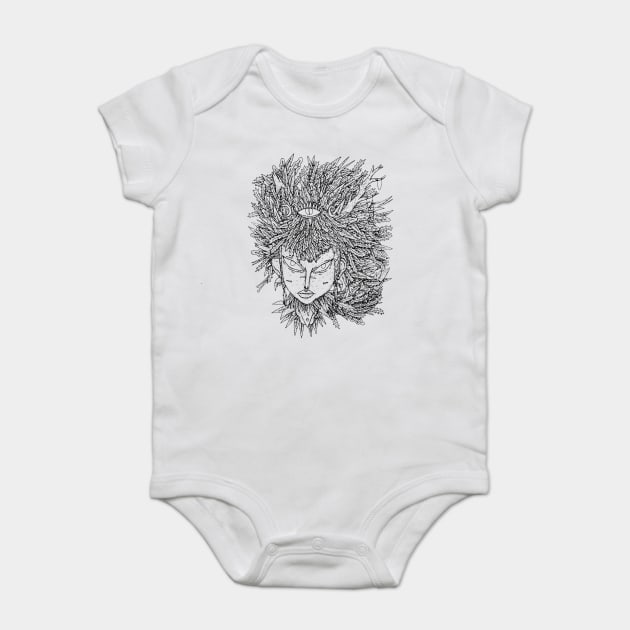 Witch of the Two Moons Baby Bodysuit by jamezzzilla